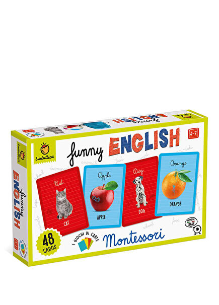 Kolay İngilizce Montessori Kartları Çocuk Yabancı Dil Aktivite Kitabı