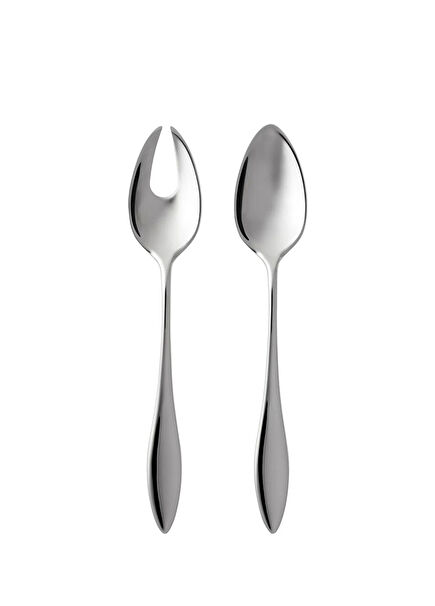 Indra Gümüş 18/8 Paslanmaz Çelik 2'li Salata Kaşık Takımı