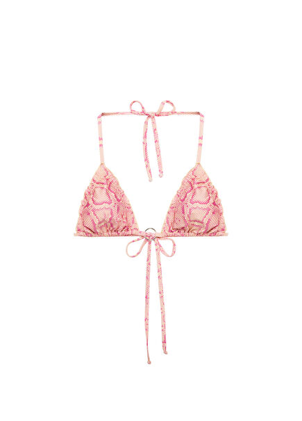 Pinktastic Pembe Desenli Kadın Bikini Üstü