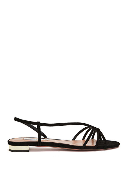 Talk to Me Black Women's Suede Sandals