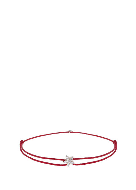 Ston Star 14 Ayar Altın Unisex İp Bileklik