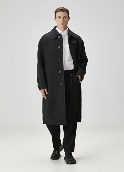 Dark Gray Wool Coat