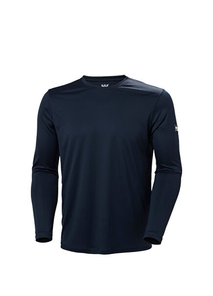 HH Tech Crew Ls 2.0 UV Navy Erkek Spor Sweatshirt