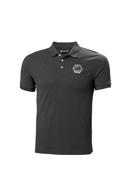 HP Race Ebony Polo Yaka Kısa Kollu Erkek Spor T-shirt