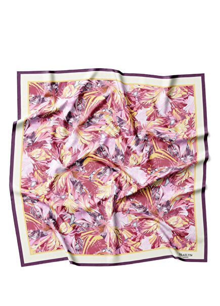 Tropical Bloom Twill İpek Kadın Eşarp 
