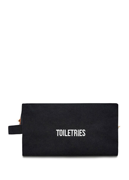 Toiletries Large Black Canvas Multipurpose Organizer Travel Bag