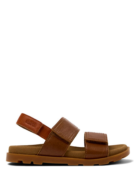 Brutus Brown Leather Boys' Sandals K800598-008