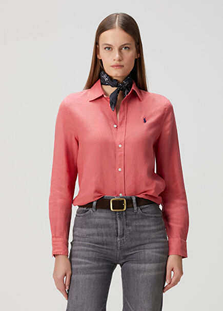 Kırmızı Keten Gömlek