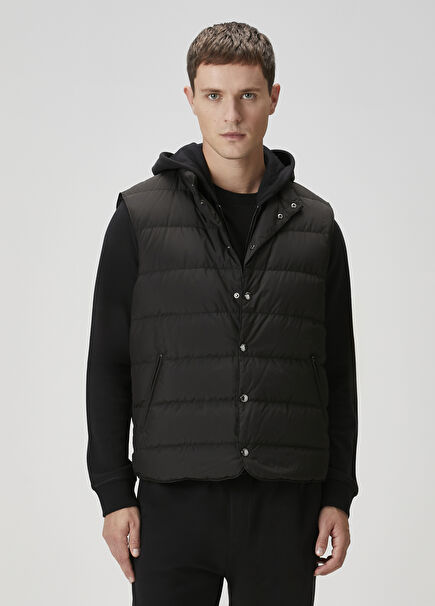 Siyah Kapitoneli Yelek