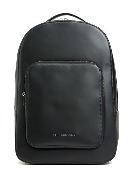 Dome Black Men's Leather Backpack