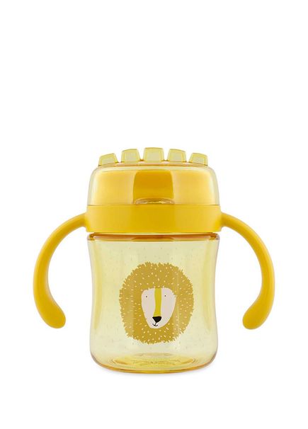 Mr. Lion Yellow Tritan Unisex Baby Training Cup with 360° Handle