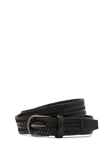 Siyah Erkek Deri Kemer