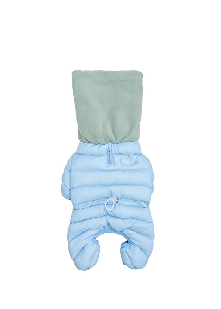 Snood Padding Jumpsuit Sky Blue Köpek Yağmurluk