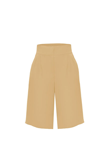 Carine Krem Rengi Kadın Uzun Şort