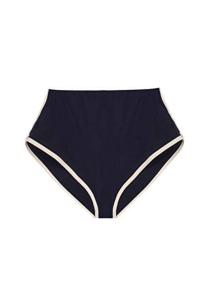 Vintage Sports Navy Düşük Bel Kadın Mini Şort