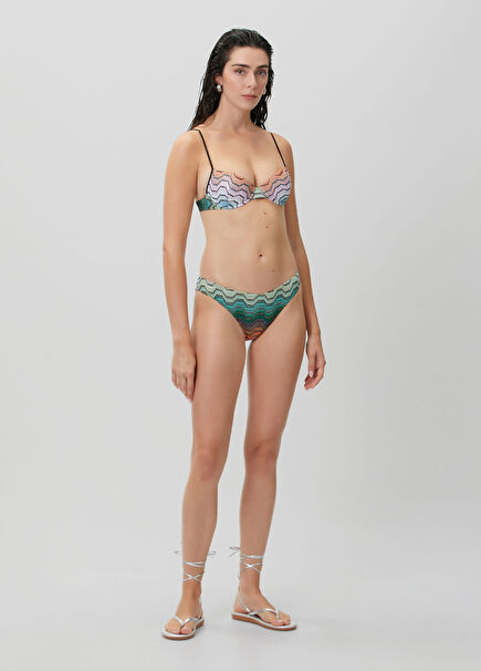 Desenli Bikini Takımı