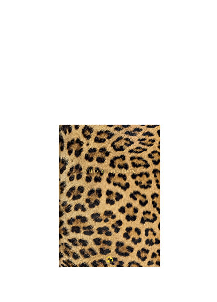 Keten Leopar Düz Ciltli Defter