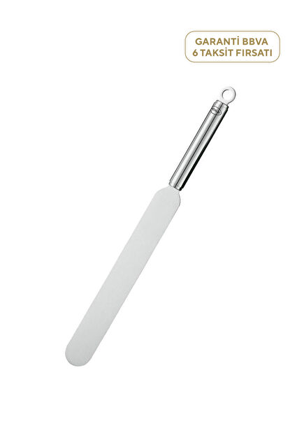 Düz Paslanmaz Çelik Gümüş Rengi Pasta Düzleyici