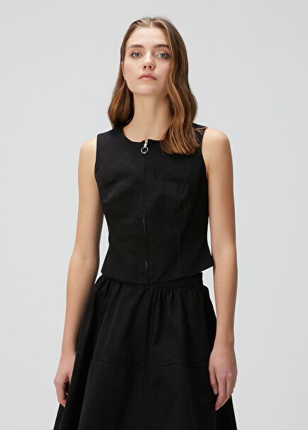 Opal Black Vest