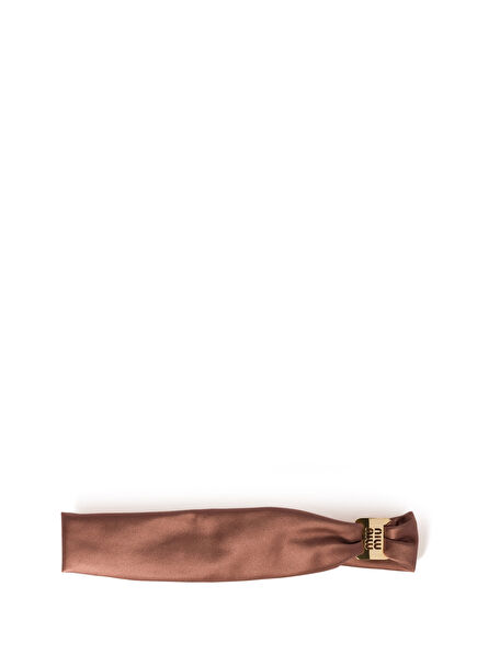 Brown Satin Women's Hair Band