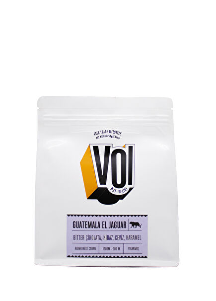 Guatemala El Jaguar 250 gr Çekirdek Kahve