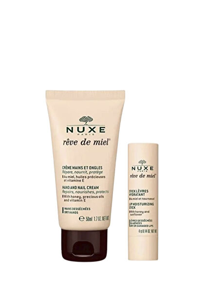 Reve De Miel Hand And Nail Cream 30 ml + Lip Stick Nemlendirici Dudak Bakımı 4 gr