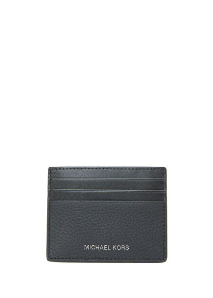 Black Mens Leather Card Holder