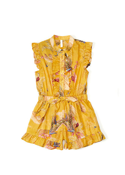 Rhiannon Mustard Girls' Jumpsuit