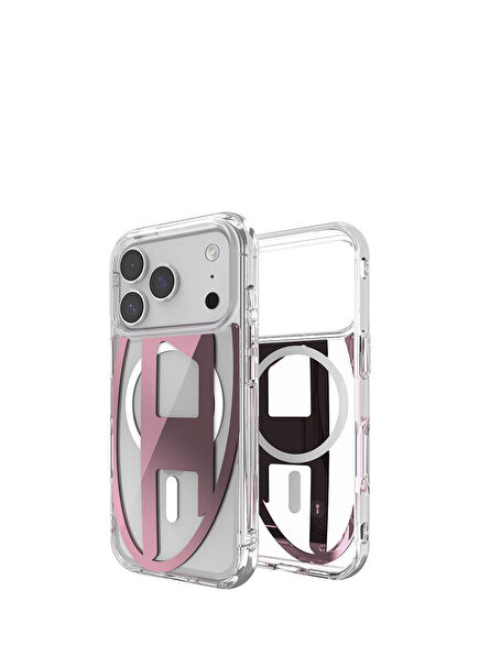 iPhone 17 Pro Oval D Metallic Pink Magsafe Compatible Phone Case