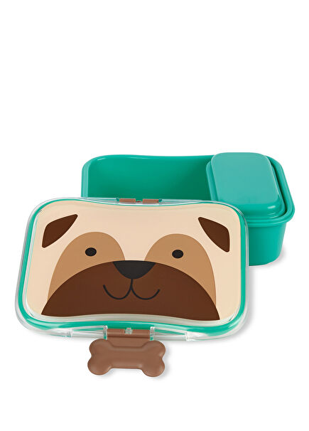 Zoo Pug Desenli Bölmeli Çocuk Beslenme Kabı Kiti 