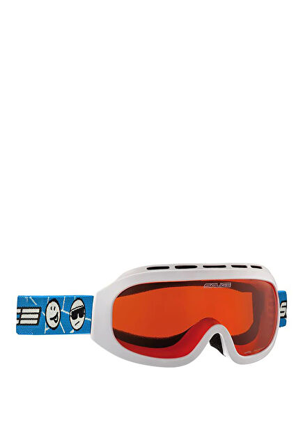 983AO Beyaz Tekli Antifog Unisex Çocuk Kayak Gözlüğü