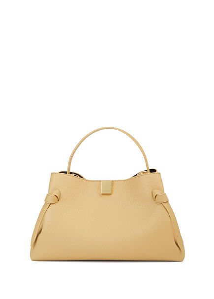 Beige Women's Leather Bag