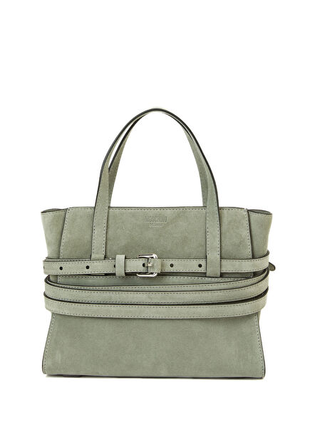 Gri Kadın Deri Çanta