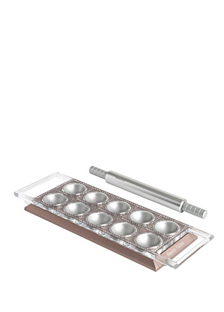 Design Pastel Pink Metal Ravioli Removable 10 Chamber Tablet Ravioli Mold