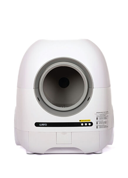 Beyaz Kameralı Pro Akıllı Kedi Tuvaleti