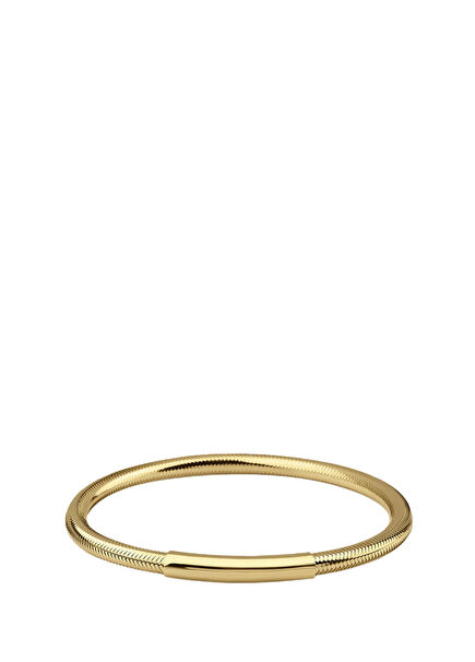 Kalın Plakalı Flex 14 Ayar Altın Kadın Bileklik