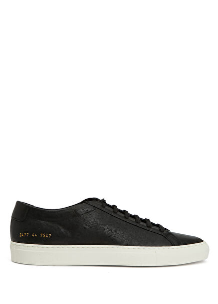 Black Men's Leather Sneakers
