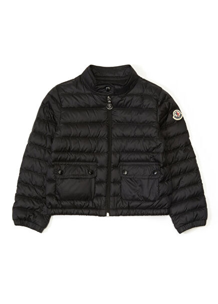 Lans Siyah Kapitoneli Kız Çocuk Ceket