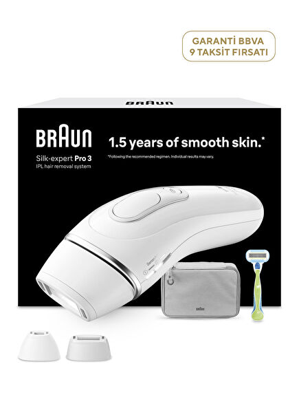 Silk·expert Pro Bag, Venus Shaver and 2 Heads IPL Laser Hair Removal Tool PL3122