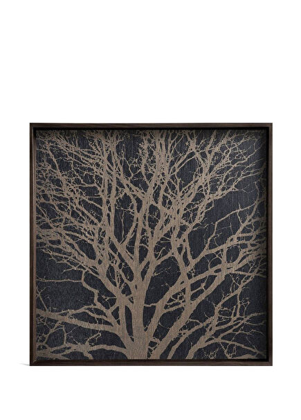 Wooden Black Tree Tray