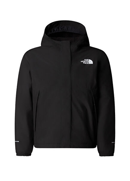 Warm Antora Black Unisex Kids Raincoat