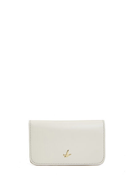 Off-White Womens Leather Card Holder