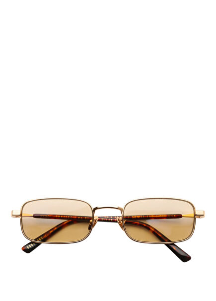 Edara Gold Metal Unisex Sunglasses