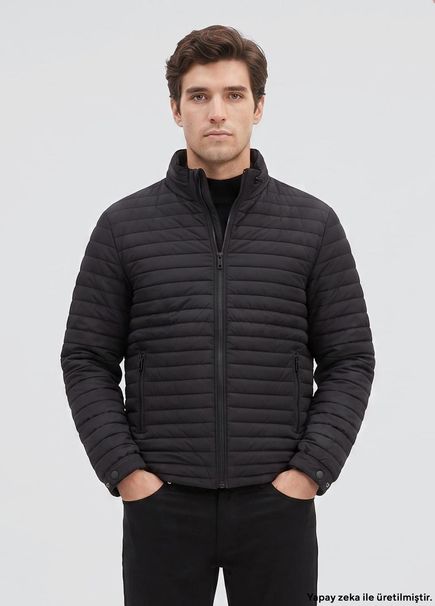 Siyah Puffer Mont