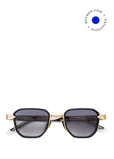 The Glowing Gold Black Unisex Sunglasses