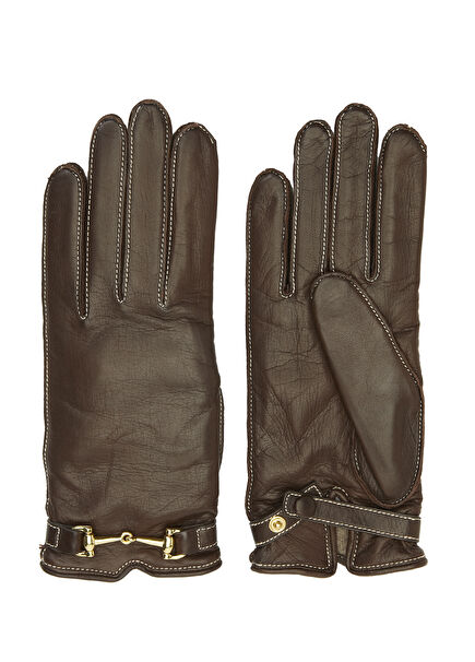 Greco Brown Women's Leather Gloves