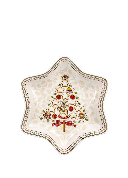 Winter Bakery Star Porcelain Serving Bowl