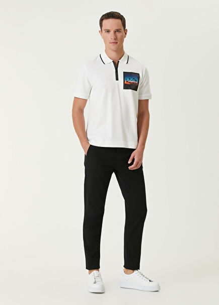 Slim Fit Siyah Twill Pantolon
