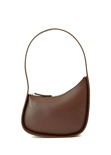 Half Moon Brown Women's Leather Bag
