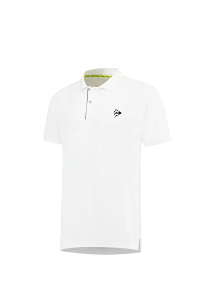 D AP Club White Polo Collar Short Sleeve Men's Sports T-shirt